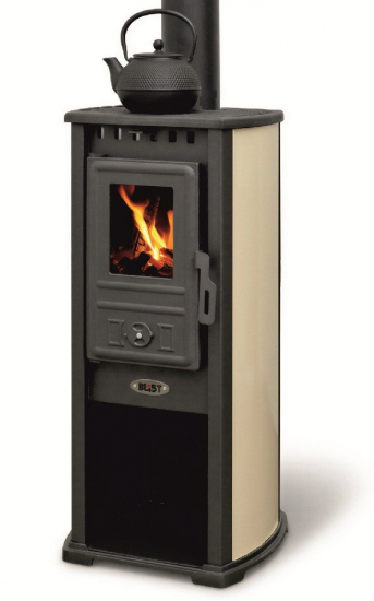 EEK A+ Kaminofen BERNA LUX G 4.0 creme mit 5,9 kW